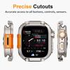 Металлический чехол для Apple Watch Series 11/10 46 мм Металлический чехол Прочный Защитный чехол + Задняя крышка Для iWatch Series 46 мм Чехол для часов