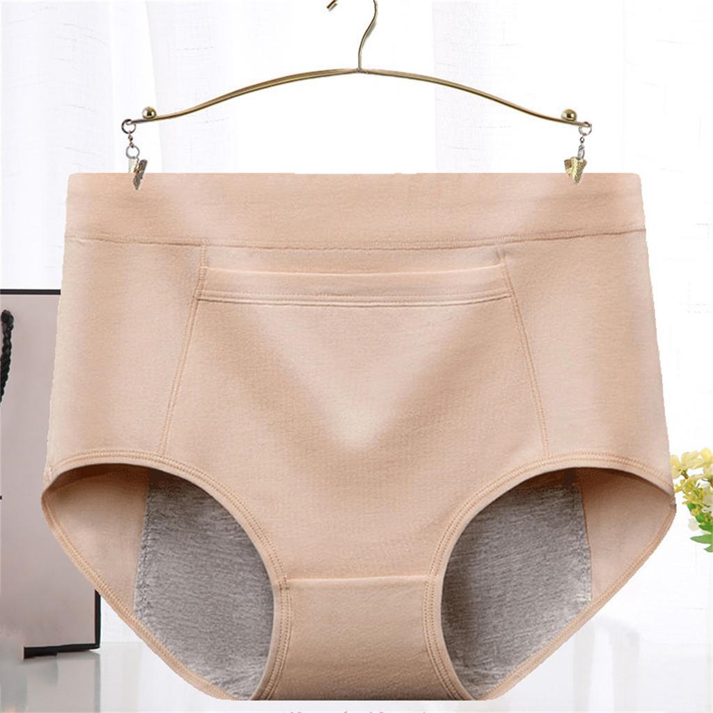 Women'S Menstrual Panties Mid-Waist Cotton Postpartum Women'S Panties Fully Covered Panties