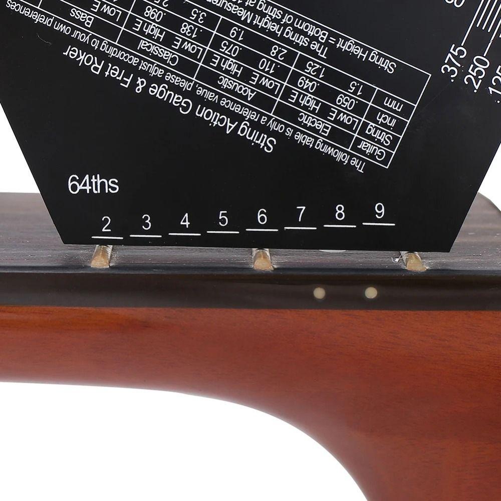 Precise Etched Guitar String Action Gauge Aluminium Zinc Zinc Alloy Buzzing Fret Catcher  Folk Guitar