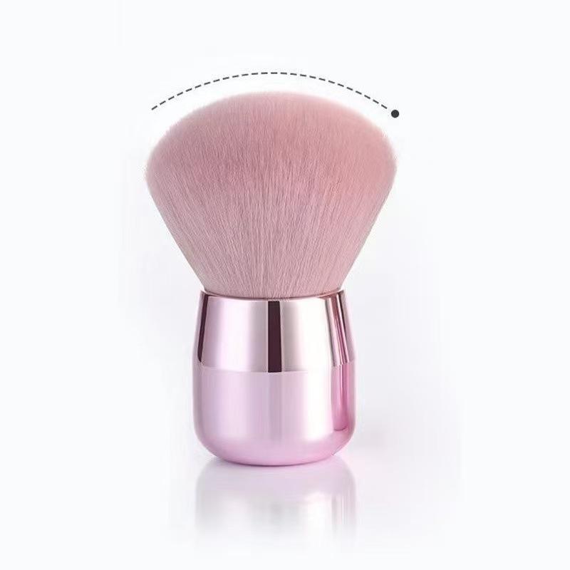 Mushroom Head Loose Powder Brush Full Set Large Honey Powder Blush Brush Beauty Tool Soft Hair Makeup Brush Pink Setting Brush