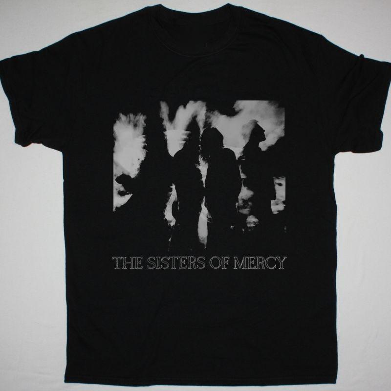 NEW THE SISTERS OF MERCY Band Short Sleeve Cotton Black T Shirt UR875