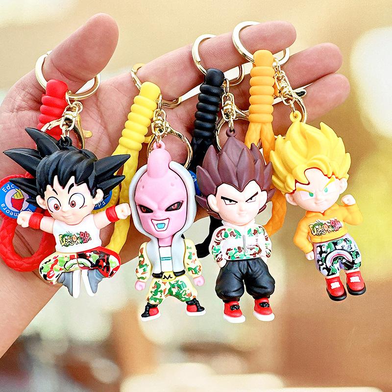 Брелок Dragon Ball Силиконовая кукла Украшение для торта Подвеска для пары Подвеска на машину сумку Подарок