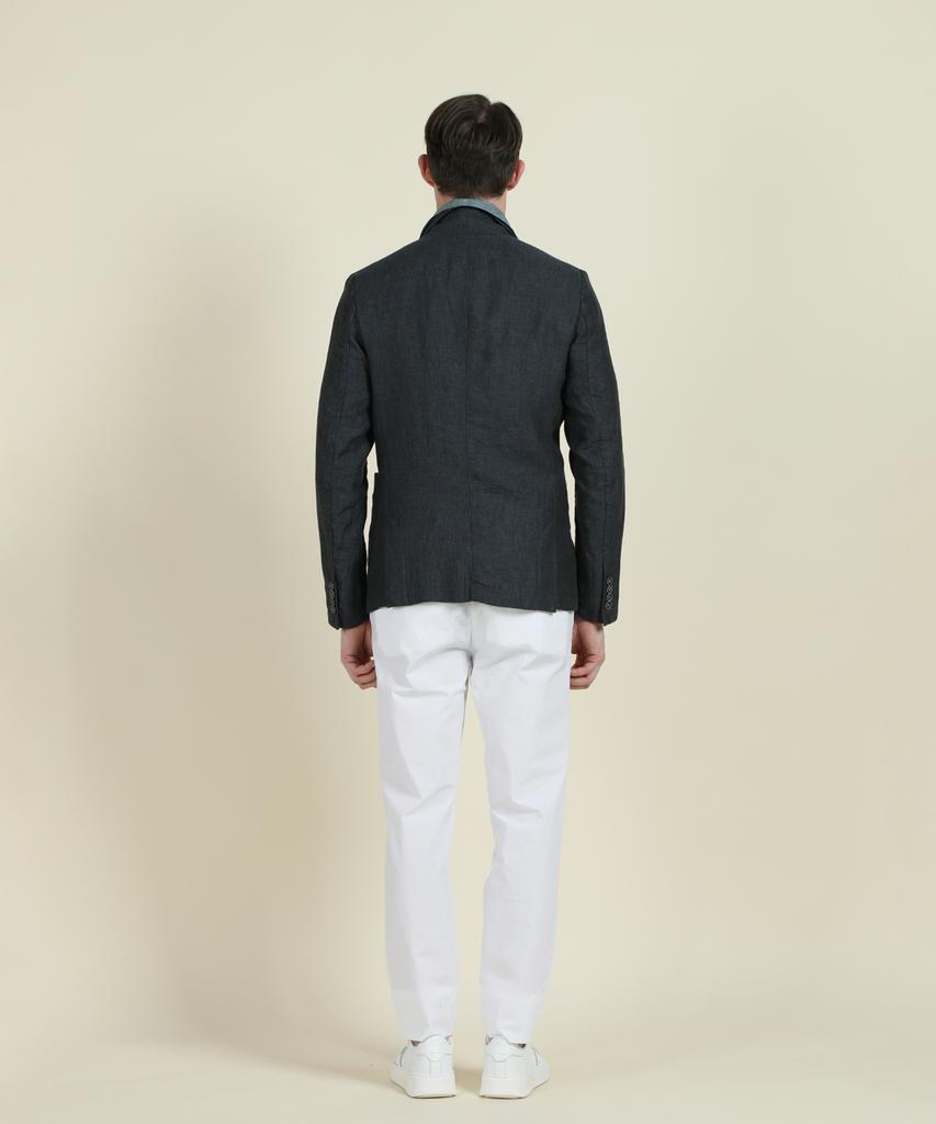 Panicale Grey Washed Linen Jacket