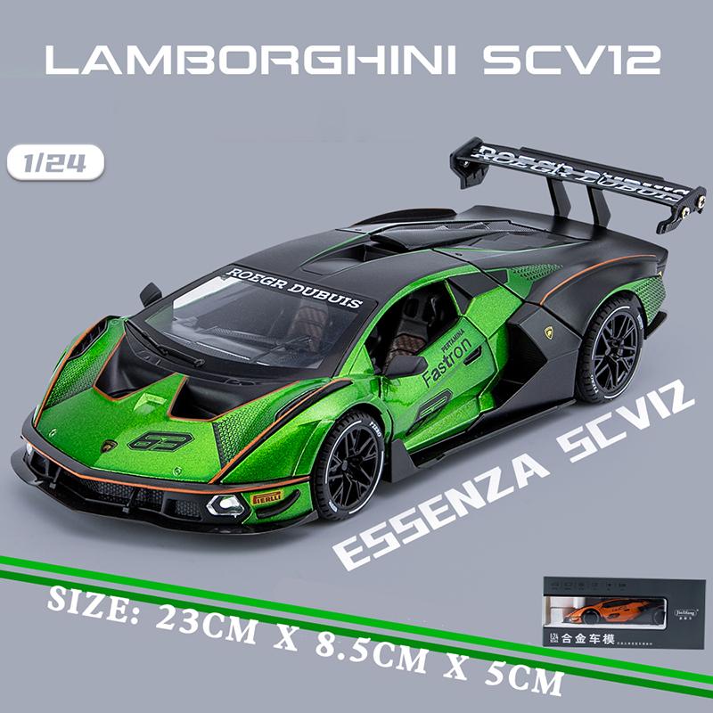 1/24 Lamborghini Essenza SCV12 Трековая версия Суперкар Сплав Металл Литой Модель Автомобиля Компьютерный Настольный Изысканные Декоративные Украшения