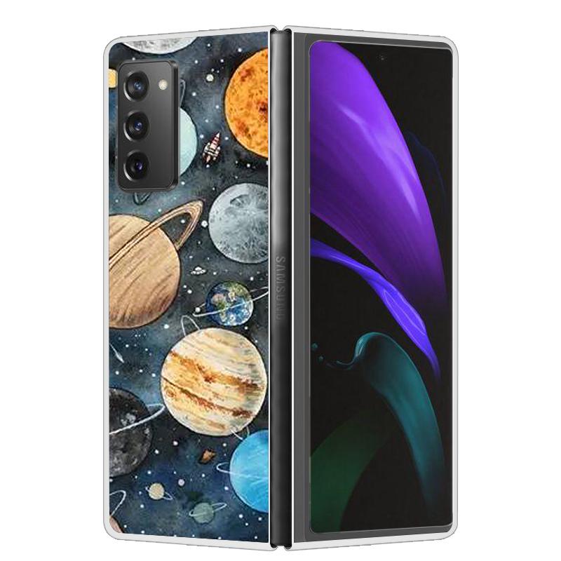 Крутой чехол для Samsung Z Fold 6 5 4 3 Чехол Жесткая прозрачная пластиковая крышка для Samsung Galaxy Z Fold 2 5 6 Чехол для телефона Funda ZFold2 Coque