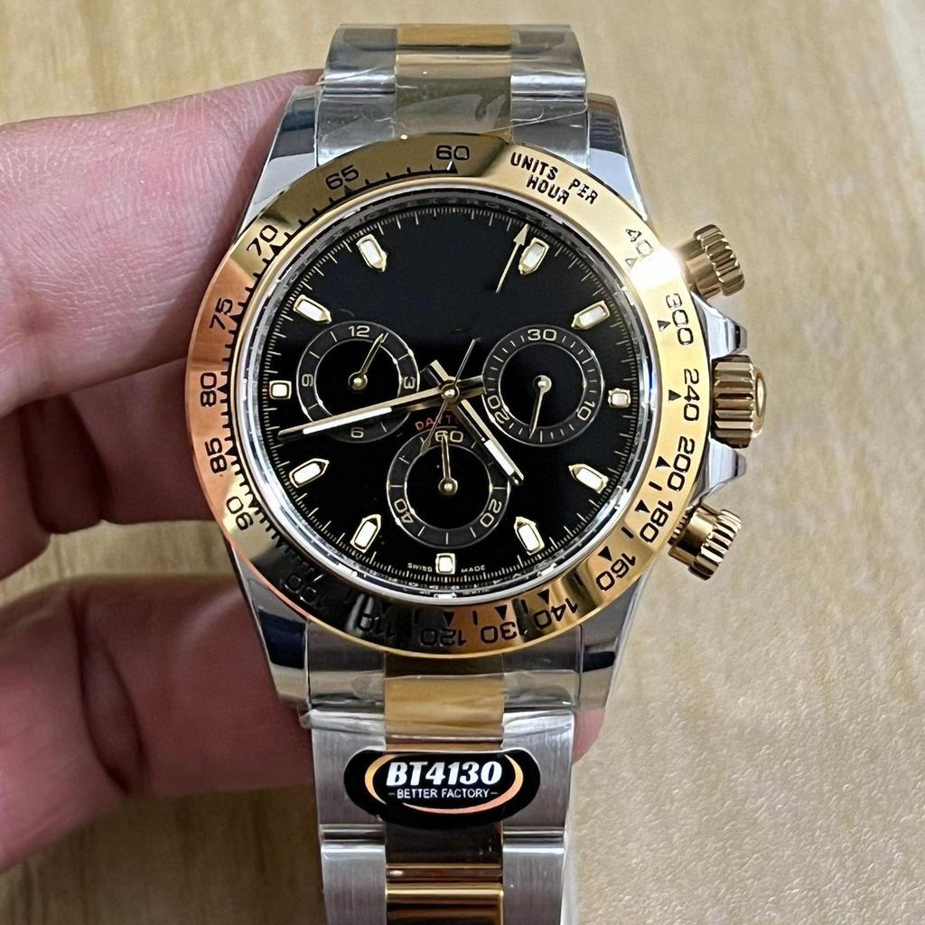 Мужские многофункциональные водонепроницаемые механические часы Laojia Daytona - Светящиеся, с тремя циферблатами, шестистрелочные