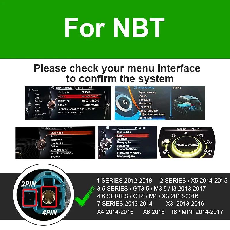 Беспроводной CarPlay Android Auto для системы BMW NBT CIC 1 2 3 4 5 6 7 серии X1 X3 X4 X5 X6 MINI E60 E84 E70 F26 F25 F10 F11F20 F21