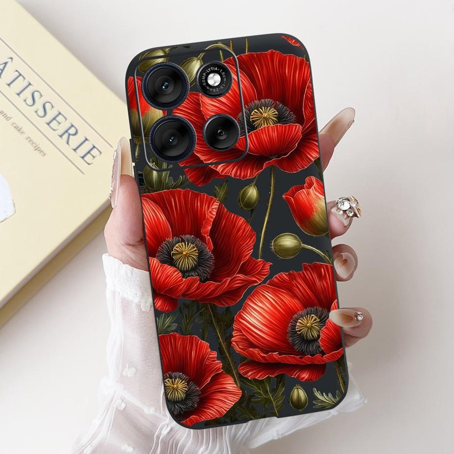 Чехол для Motorola Moto G56 Чехол MotoG86 Роскошный Модный Конфетный Расписной Силиконовый Чехол для Motorola Moto G86 G 56 MotoG56 Мягкие Чехлы