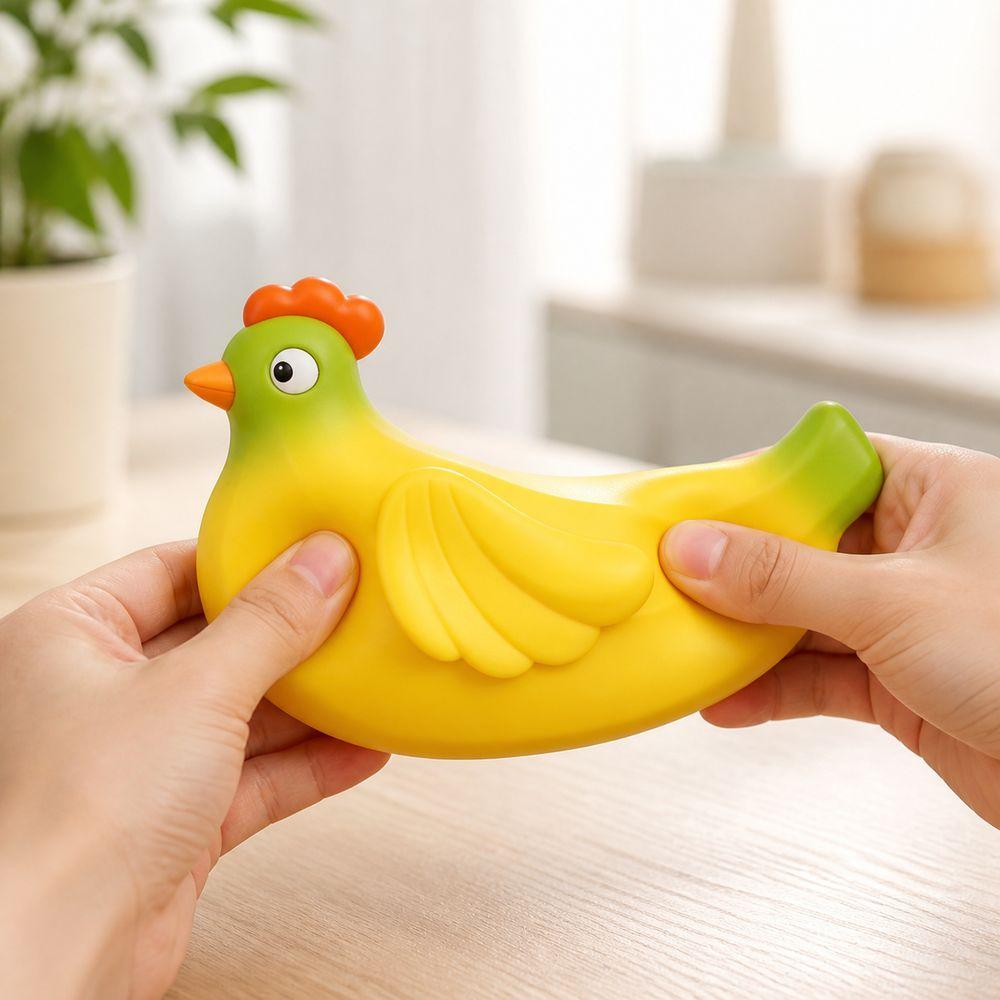 Stretchy Squeeze Toy Soft Rubber Squishy Pinch Le Cute Chicken Squeeze Toy Stress Relief