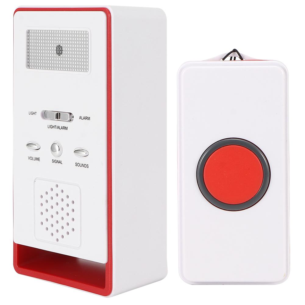 Wireless Remote Nurse Alert System Call Button Transmitter Pager Kit for Elderly Pregnant