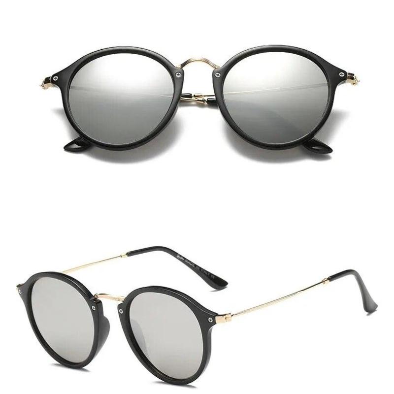 Новые круглые солнцезащитные очки, женские ретро-тренды, прозрачные индивидуальные женские брендовые дизайнерские солнцезащитные очки UV400