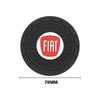2Pcs Car Coaster PVC Logo Water Cup Pad Anti Slip Mat Accessories For Fiat Abarth 500e Panda Tipo FR Argo Freemont Viaggio Bravo