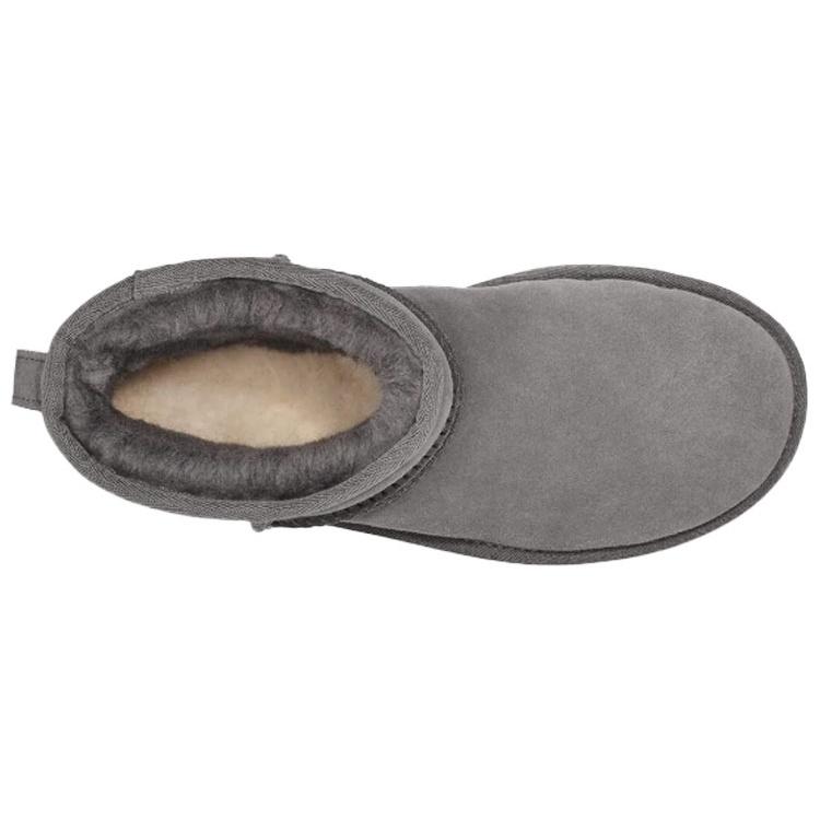 (WMNS) UGG Classic Mini UGG Rubber Logo 'Grey' Women's 1108231-GREY