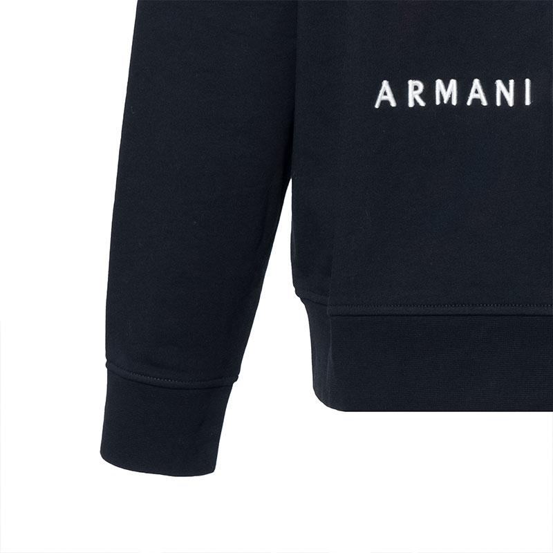 Armani Exchange Хлопковая спортивная толстовка с вышитым логотипом Мужские худи Темно-синий 8NZMPC-ZJ1ZZ-1510