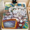 Фланелевое одеяло с принтом персонажей One Piece, Высококачественное, Удобное для всех сезонов, Декор для дома, Тепло и уют, Идеально для рождественских подарков