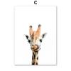Nordic Squirrel Owl Giraffe Art Wall Poster Hedgehog Rabbit Hamster Mural Children's Room Home Decoration Cuadros Decorativos