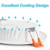 6 шт. AC220V светодиодный светильник Downlight из толстого алюминия 5 Вт 7 Вт 9 Вт 12 Вт 15 Вт 18 Вт 110 В встраиваемый точечный светильник для спальни, кухни, внутреннего светильника Downlight
