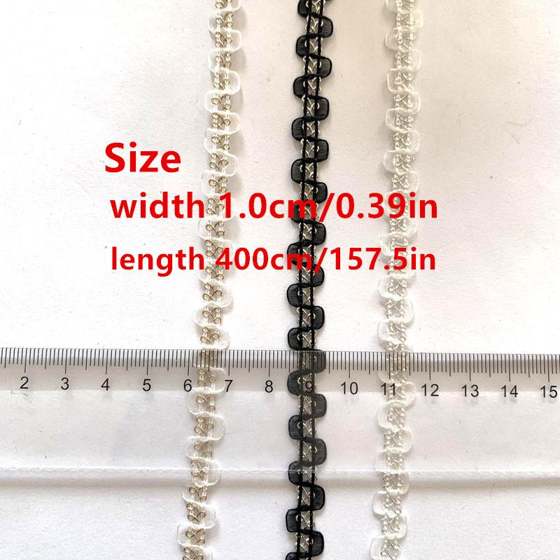 4 м/13,12 фута белая органза, тонкая нить, кружевная отделка, плетеная лента, отделка сороконожки, кривая ткань для свадебных поделок, сумка-платье своими руками, швейные аксессуары, украшение