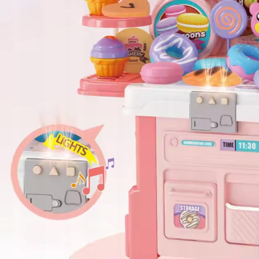 Children' Kitchen Toy Cafe Educational Play Kitchen 43El