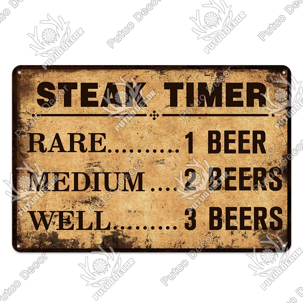 Mfoever Tin Decor Funny Beer Tin Sign Plaque Metal Plate Vintage Iron Poster Wall Art Painting for Pub Club Man Cave Bar Decoration