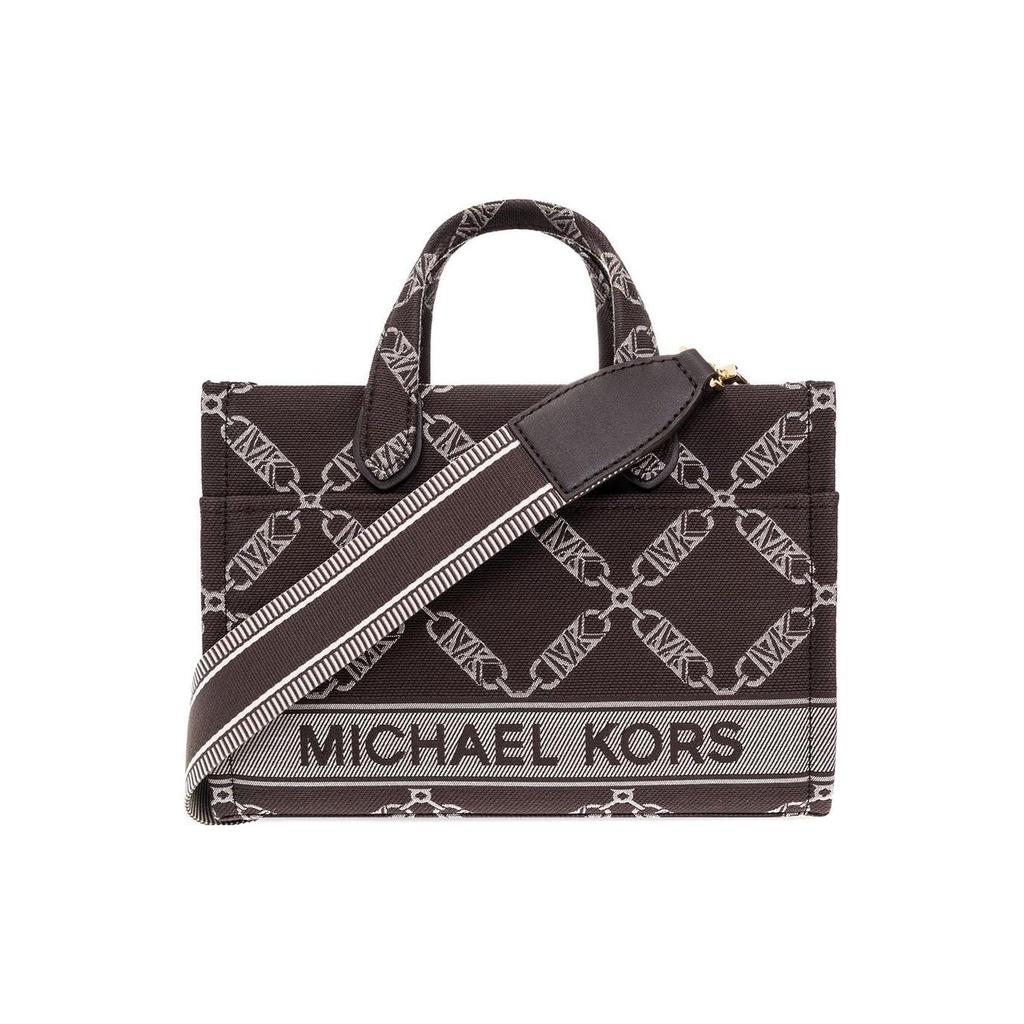 Michael Kors Тканевая сумка-тоут Gigi, Сумка для покупок, Сумка на плечо, Сумка через плечо, Сумка женская маленькая коричневая 30F3G3GC7J-240