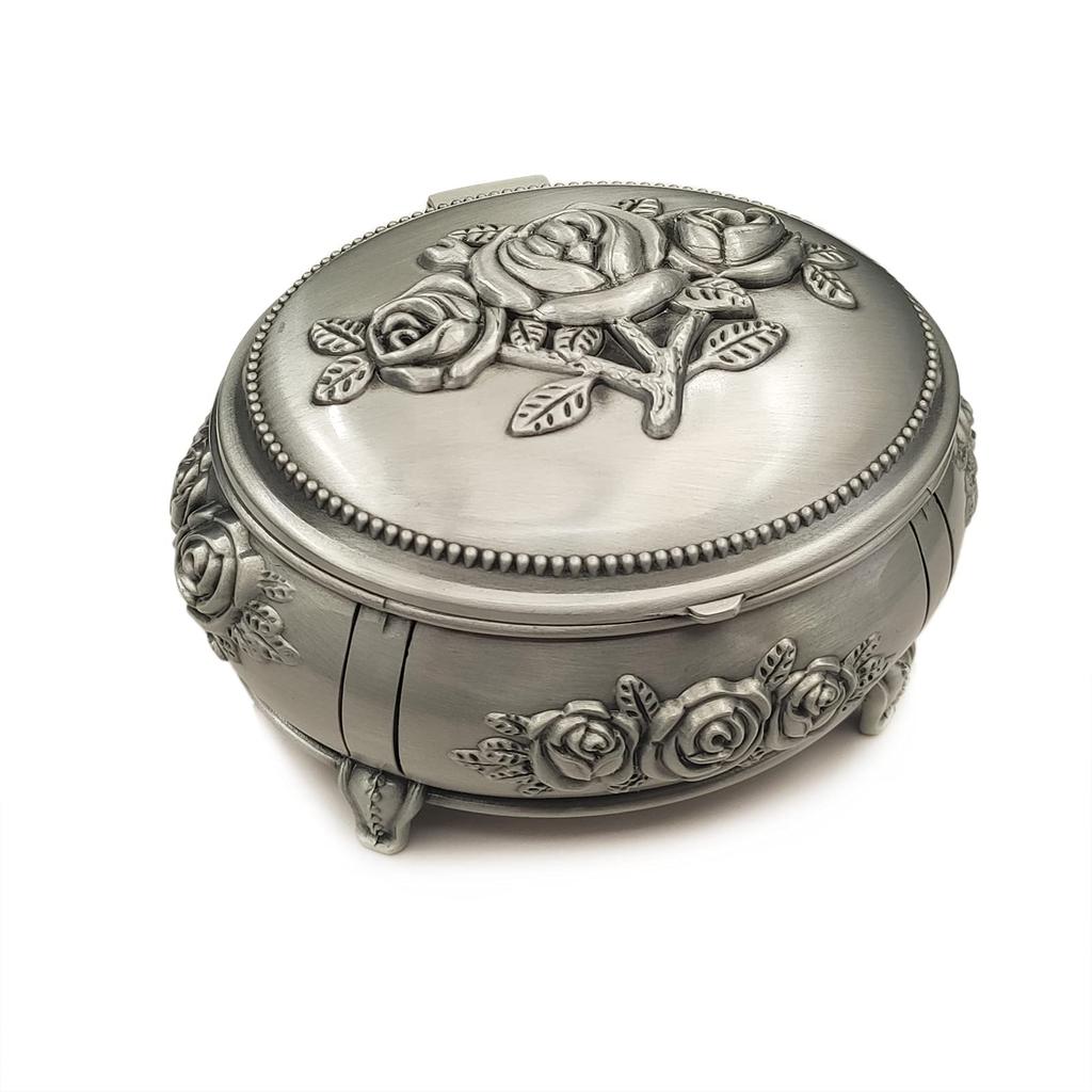 Music Box Embossed Alloy Metal Music Box with Movement You Are My 18-valve Gold-plated (oval Shape, Song Sunshine)