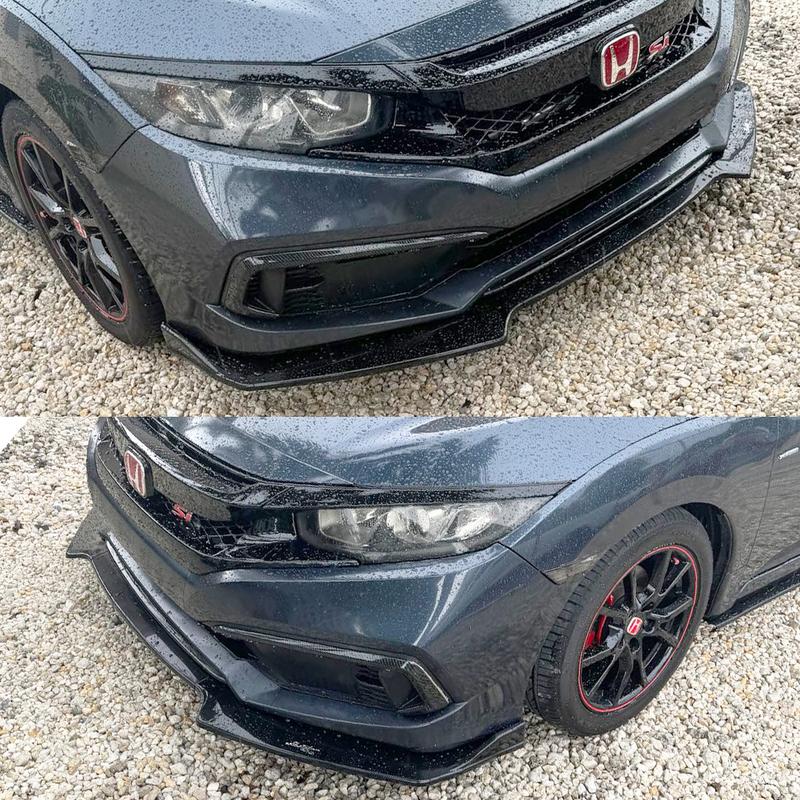 HTTYYX Разделитель губы диффузора бампера кузова спойлер защита для Civic Hatchback/Седан/Купе/Type R FK7 FK8 Si 2016-2021