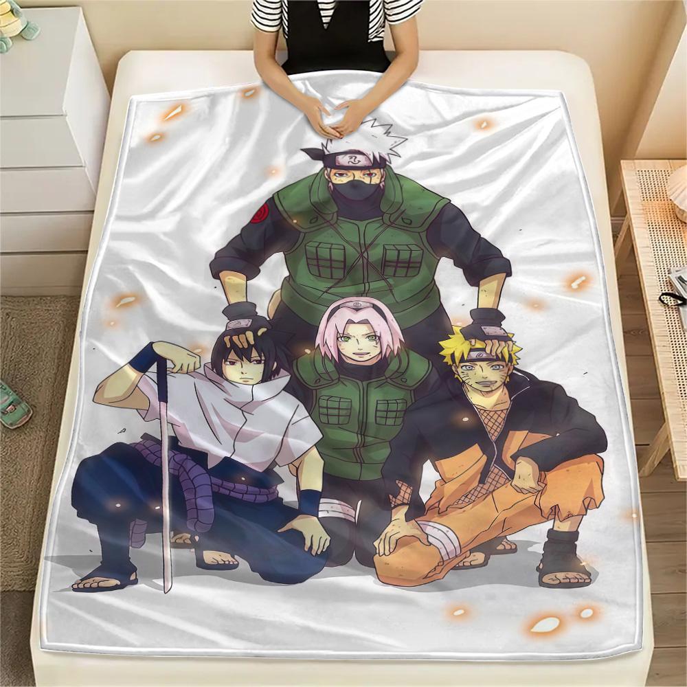 1PC Naruto Patterned Flannel Blanket Suitable For All Seasons For Home Decor Warmth And Comfort Gifts Holiday Present