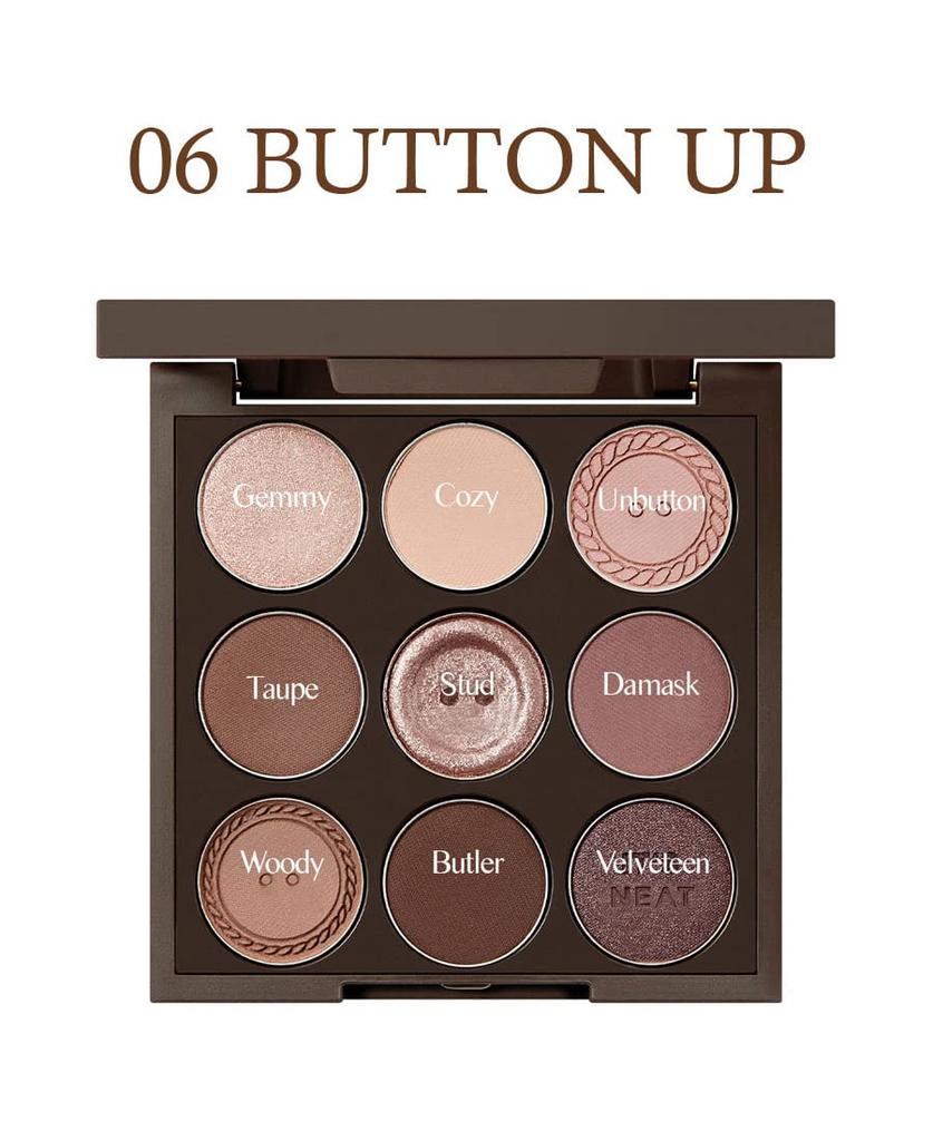 Палетка теней для век HOLIKAHOLIKA My Fave Mood Button 11 оттенков, которые легко растушевываются в ваш Идеально подходит для повседневного использования или #06 Up. тени для век. веки.