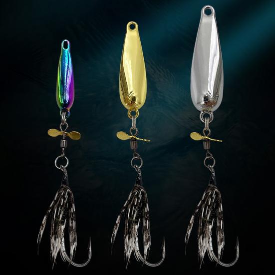 5 шт. 9.1CM/3.2G 9.3CM/4.5G 9.7CM/7G летающая рыболовная приманка с вращающимся лезвием для дальнего заброса вращающаяся блесна с блестками аксессуары для ловли окуня