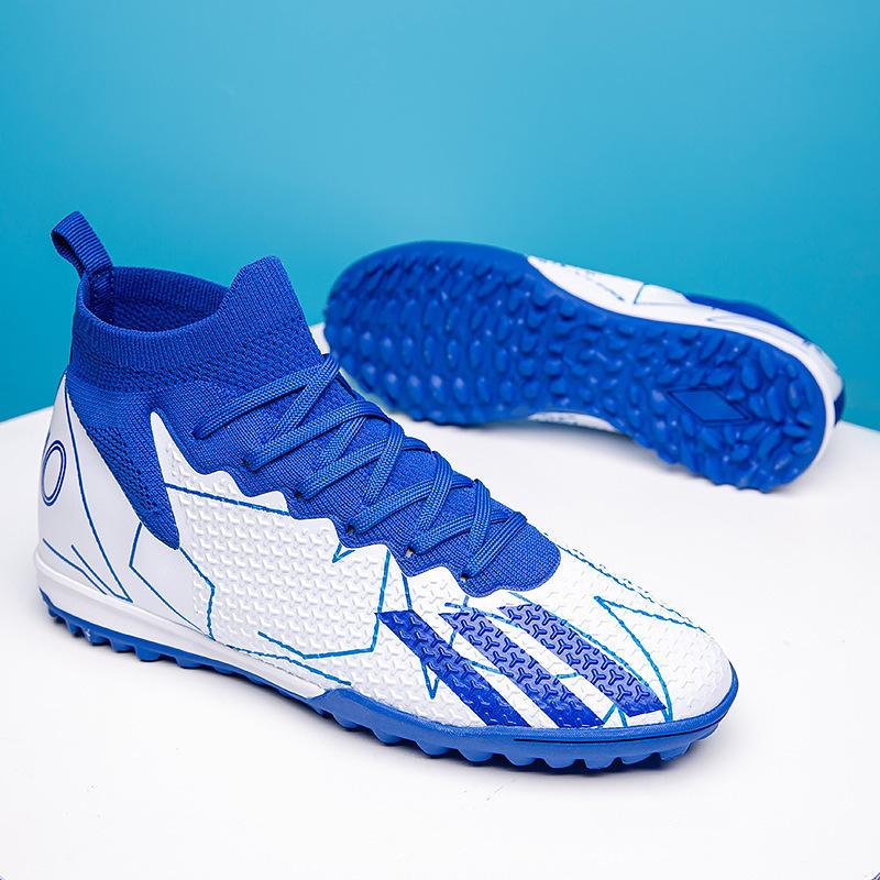 Sneakers Student Football Shoes Men's High Top Flying Weaving Training Nails Spikes 2025 Artificial Grass European Cup Crush