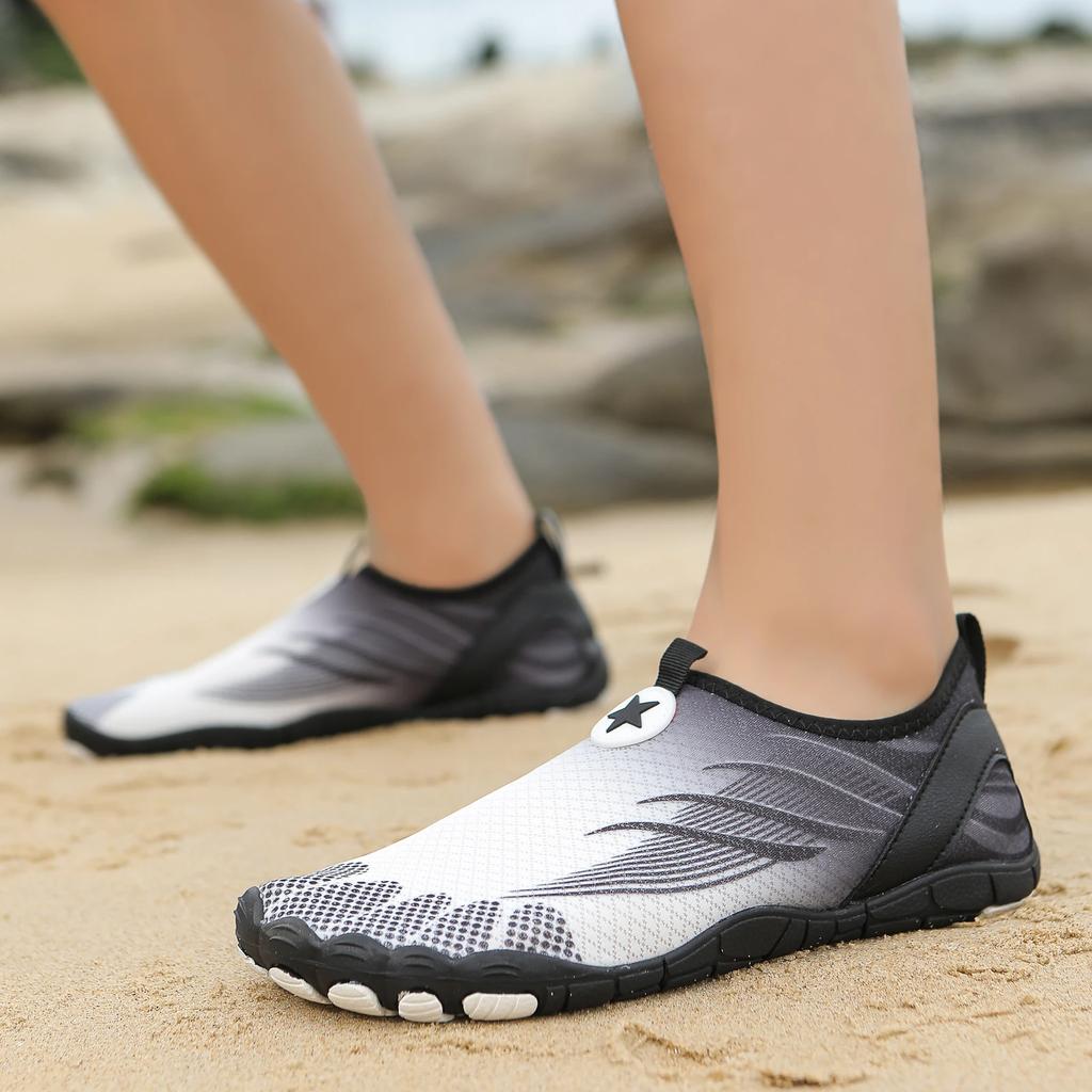 Women's Water Swimming Shoes Rubber Outsole Quick Drying Breathable Men's Swimming Shoes Beach Shoes Casual Exercise Bike