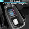 Car Rear Armrest Storage Box for BYD Seagull Dolphin Mini Interior Accessories 2024