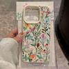 Чехол для телефона с рисунком цветов и текстурой личи для iPhone 17 Pro Max 16 15 14 13 12 11 Pro 14 15 Plus 17 Air Силиконовый Мягкий Чехол