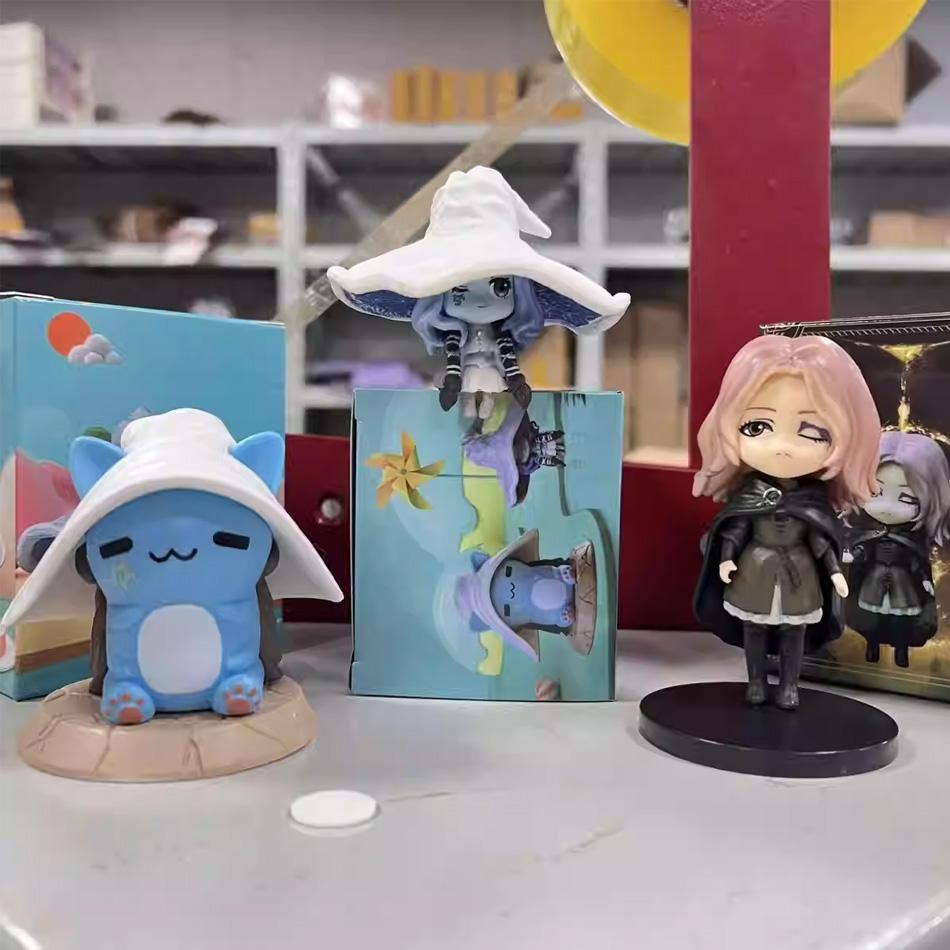 Hot Ring Gaming Q Version Mini Ranni Cat Melina Malenia The Half-Wolf Action Figure Lani Magic Ornaments Dolls gift