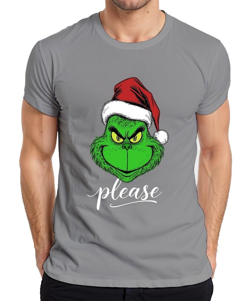 Grinch Please Christmas Gnome Funny Gift Xmas Grinch Unisexs Tshirt