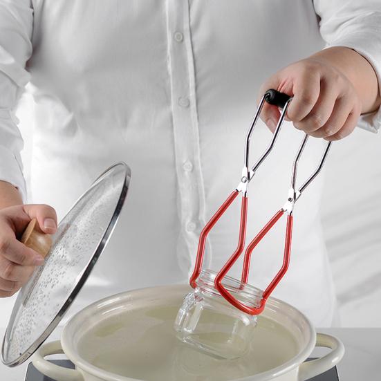 Подставка для консервных банок Нержавеющая сталь Подъемник для консервных банок Щипцы Пароварка для нагрева на плите Обычные Широкогорлые банки Мейсона