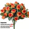 10-Head Artificial Rose Bouquet for Weddings and Parties