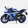 1/12 Yamaha YZF-R1M Alloy Racing Motorcycle Model Diecast Street Sports Motorcycle Model Simulation Sound and Light Детские игрушки Подарок