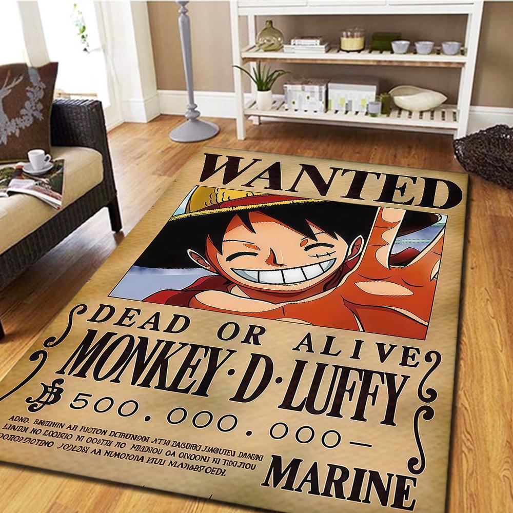 Luffy D Floor Carpet, Digital Printed Movie Rug, Home Decor Mat for Bedroom, Living Room Play Mat -HYQ24