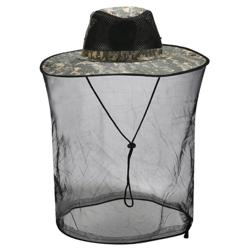 Солнцезащитная шляпа с сеткой для активного отдыха, защита от комаров и пчелиной головы с сеткой