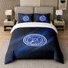 3Pcs Bedding SetPortsmouth FC Soft Bed Sheet and Two Pillowcases Home Bedroom Decor