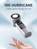 Мини вентилятор для охлаждения льдом Портативный ручной турбовентилятор 100 регулируемых скоростей ветра Работает от аккумулятора 4000 мАч Электрический вентилятор Сильный ветер
