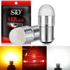 2PCS Car Boats Replacement White 3D 6SMD BA15D 1142 Led Cabin Marine Boat LED Interior Lights Bulbs 1004 1076 1142 Led Bulbs Non-polarity Red Yellow