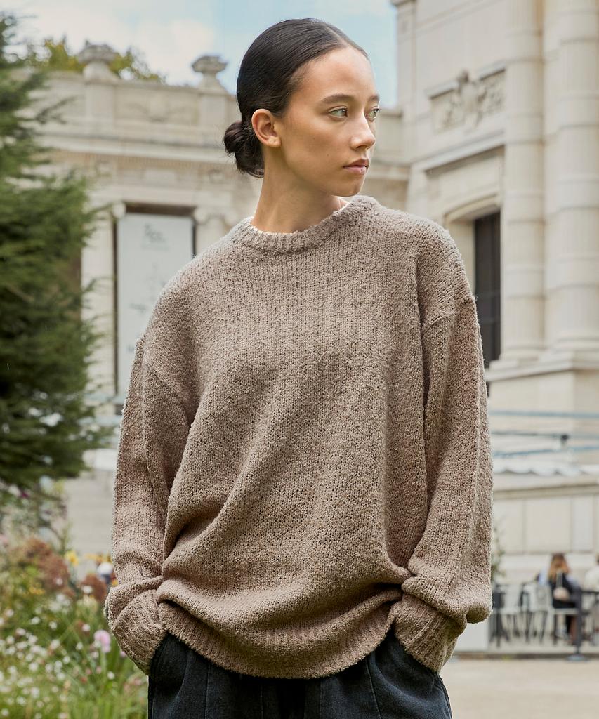 MINIMALPROJECT Boucle Round Knit Mnt104 [Beige]