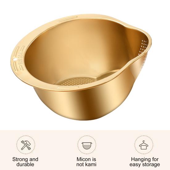Ситечко для мойки риса из нержавеющей стали, чаша для быстрого дренажа, чаша для мытья риса, сито для риса, дуршлаг, сито для фруктов и овощей, кухонные инструменты