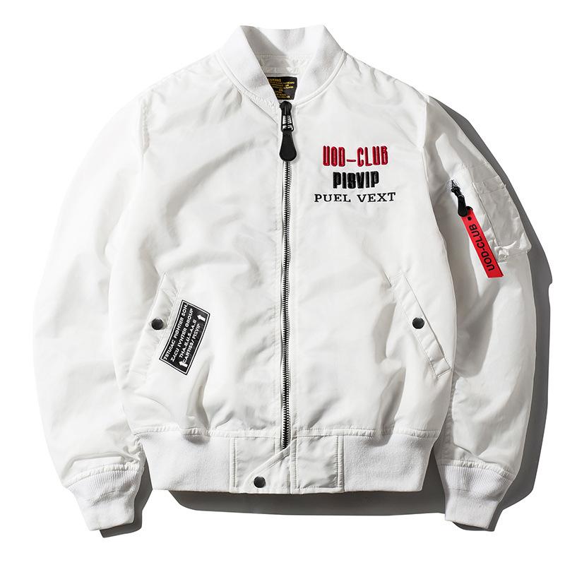 Весна и осень новый мужской повседневный простой воротник-стойка куртка мужской тонкий свободный летный костюм куртка топ