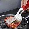 Thickening and Lengthening Frying Spatula Stainless Steel Steak Tongs 2-in-1 Food Barbecue Tongs Food Fried Fish Tongs Pancake Kitchen