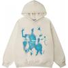Hip Hop Graffiti Hoodie Loose Fit Long Sleeve Teens Couples Casual Streetwear