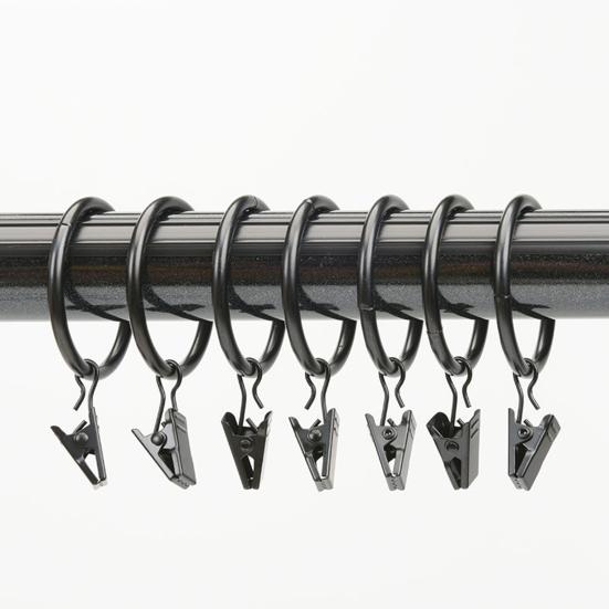 10 шт. прочные металлические зажимы для штор, простые в использовании, плавные, компактные, несущие кольца для штор